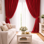 Draperie RUBY( ROSU INCHIS)