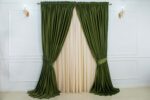 Draperie Catifea Verde Olive - imagine 3