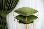 Draperie Catifea Verde Olive - imagine 7