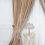 Draperie Bej cu ciucuri acqua