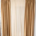 Perdea bej,voal de matase, DolceSara 017 cu rejansa