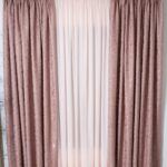 Draperie semiopaca,roz,DolceSara037,cu rejansa