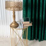 Draperie semiopaca, verde, DolceSara033, cu rejansa