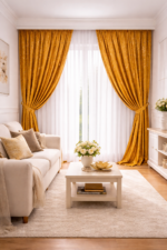 Draperie Cape Town nuanta Galben mustar CT 201