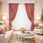 Draperie Cape Town in nuanta Cape town Roze