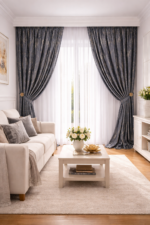 Draperie Guernica in nuanta Gri petrol G 19