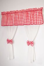 Perdea de bucatarie Spring Edition cu print in carouri - imagine 6