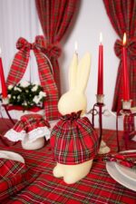 Fata de masa din bumbac cu imprimeu Tartan - imagine 6