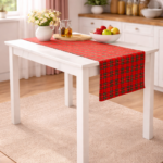 Napron Spring Edition cu print Tartan
