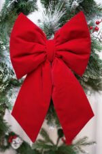 Funda din catifea roșie – 30×35 cm