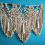 Macramé decor boho – piesă unicat, lucrată manual